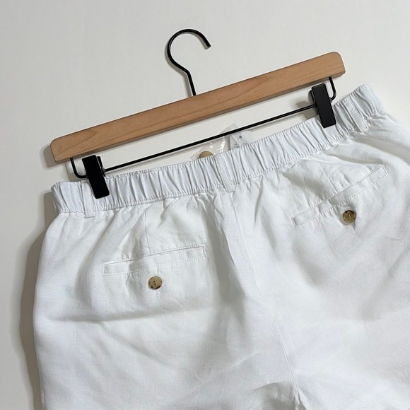 NWT!! J. CREW 3" Harbor Shorts Line Solid White Preppy Nautical Summer Medium - Picture 9 of 16